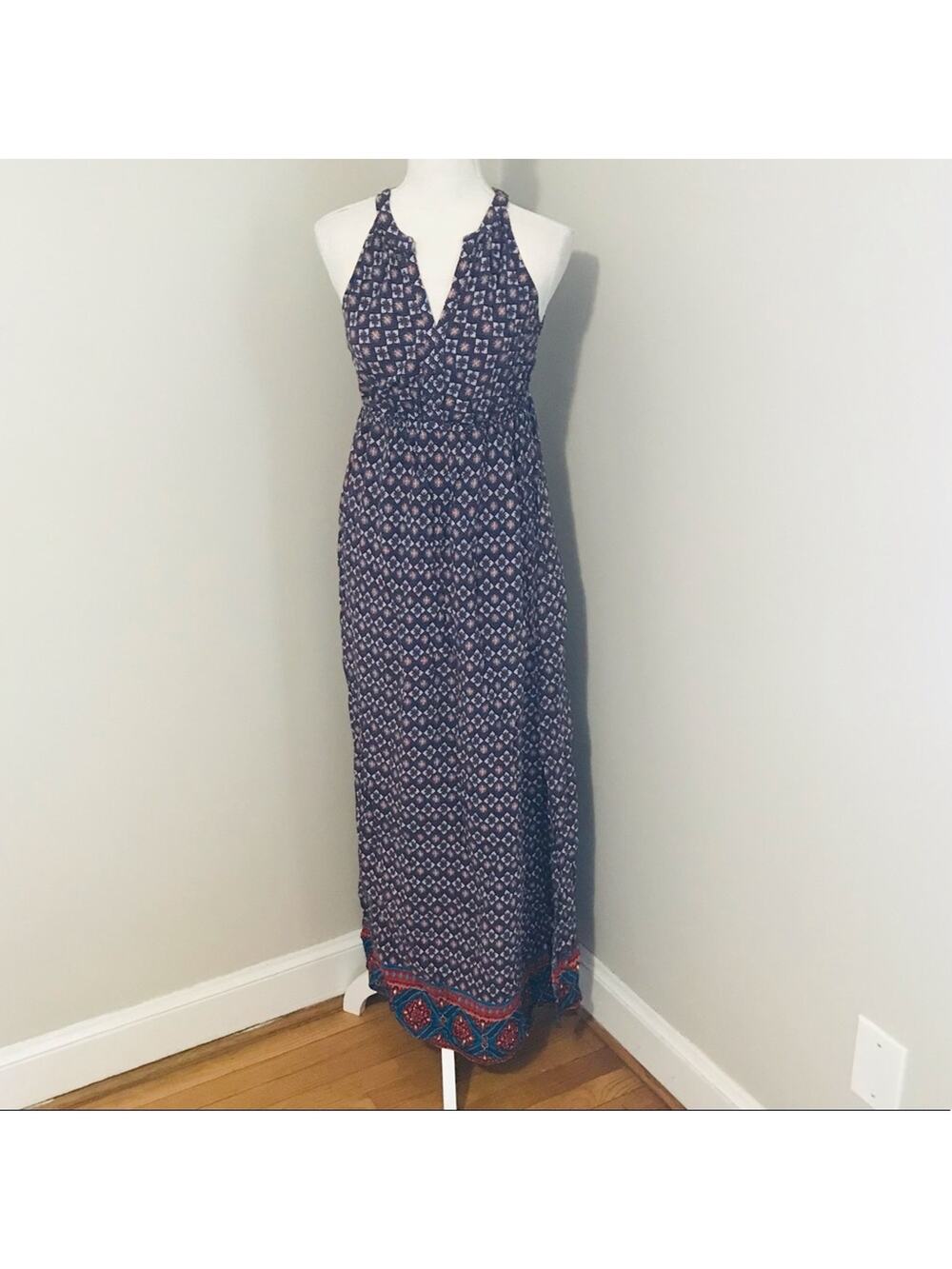 Fleur Bleue Maxi Dress